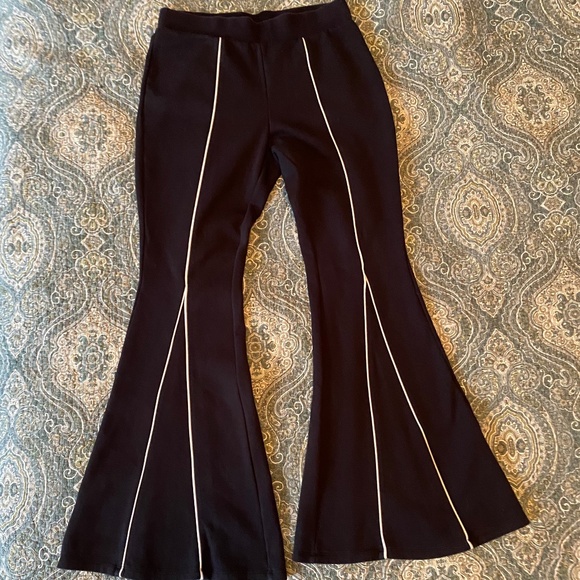 Victor Glemaud for Target Flared Athletic Pants Black w/White Piping Size Med - Picture 4 of 9